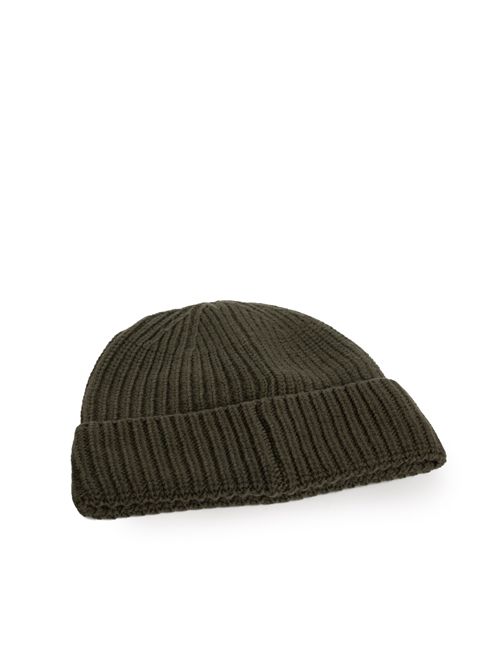 Cappello N100012 in lana a costine Verde STONE ISLAND | N100012S00B4V0054